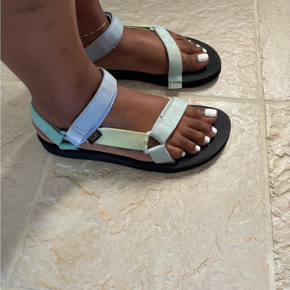 Teva Mint and Black Women's Sandals